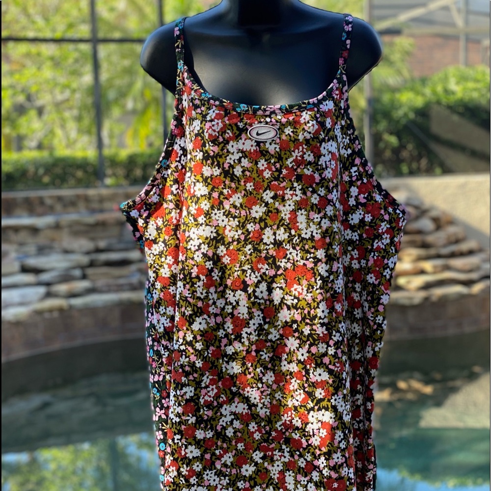 NIKE SPORTSWEAR TANK DRESS FLORAL